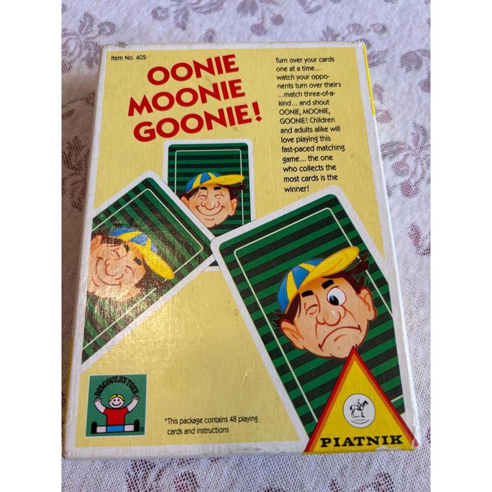 1989 Discovery Toys Oonie Moonie Goonie Card Game